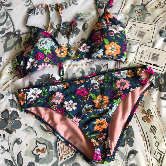 California Sunshine Other - Floral Bikini; L